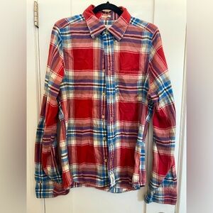 Large Abercrombie & Fitch plaid flannel shirt